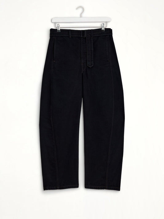LEMAIRE Twisted Belted Pants (Black)