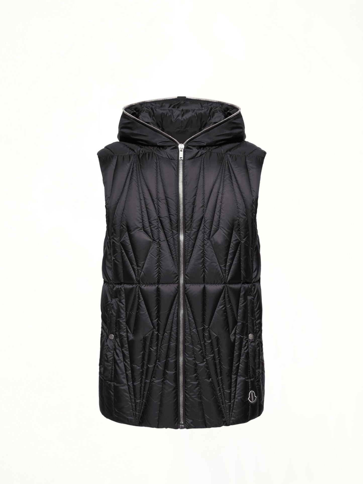Rick Owens x Moncler Geocamo Ziplock Vest (Black)
