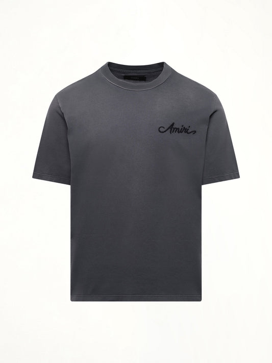 AMIRI Bleach Bandana Patch T-Shirt (Black)