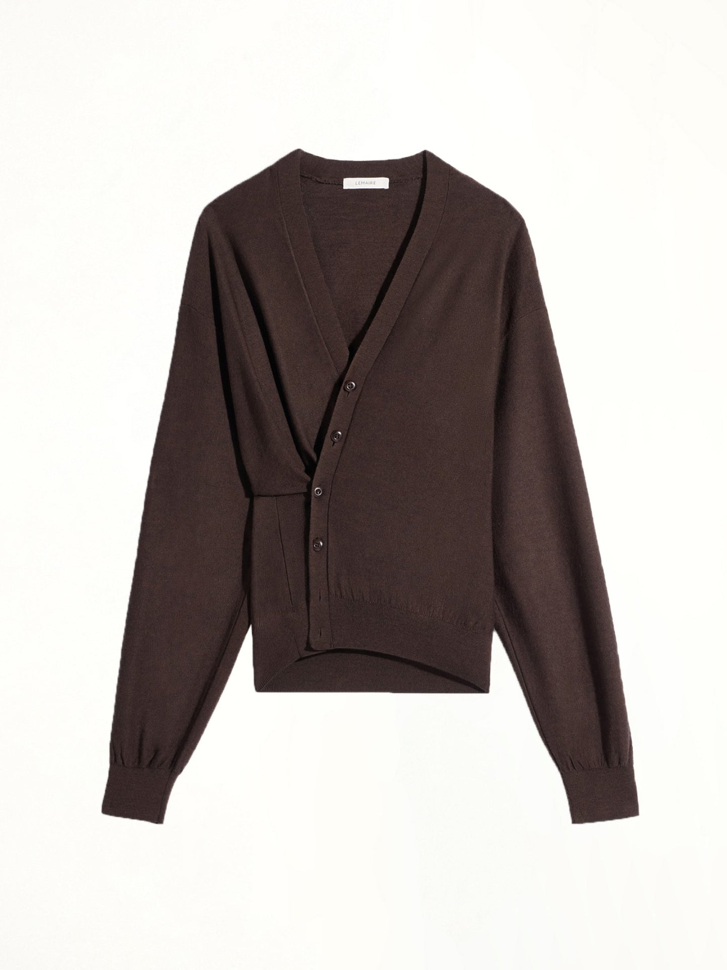 LEMAIRE Twisted Cardigan (Brown)