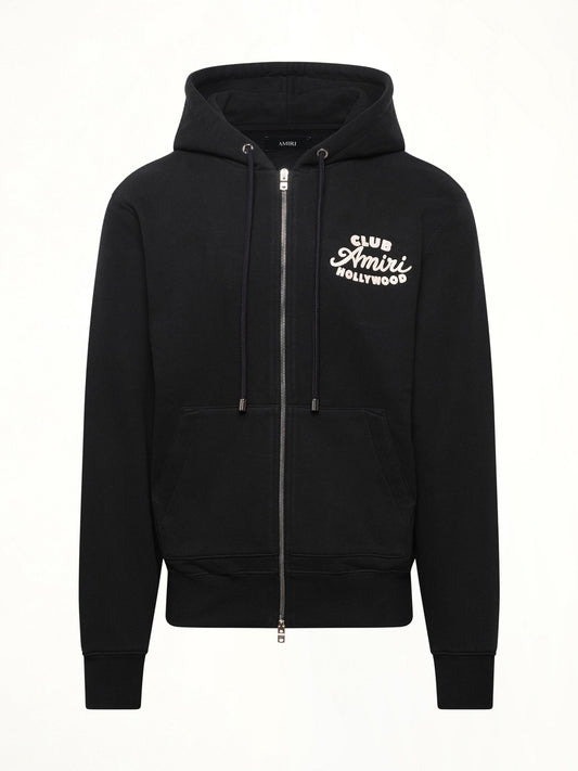 AMIRI Club Amiri Zip Hoodie (Black)