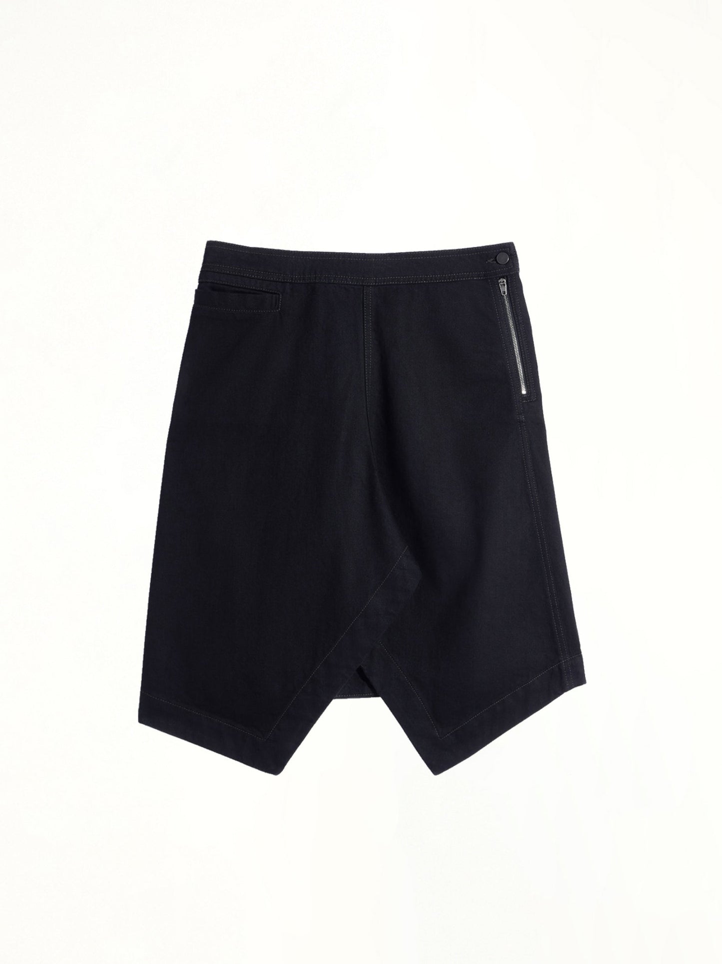 LEMAIRE Asymmetric Short Skirt (Black)