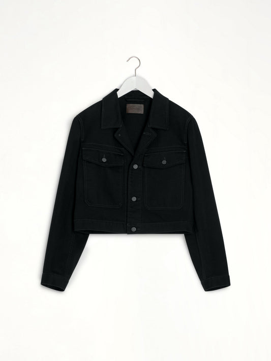 LEMAIRE Cropped Blouson (Black)