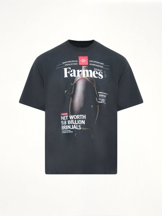 DOUBLET Farmes Magazine Cover T-Shirt (Black)