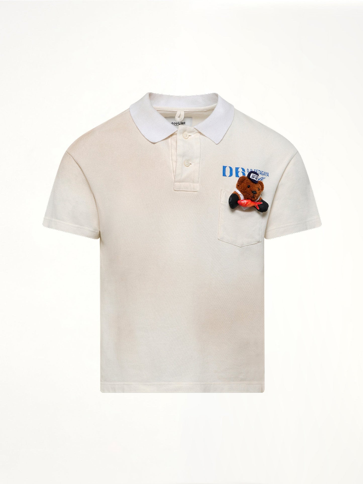 DOUBLET Polo Shirt With My Workwear Bear (White)