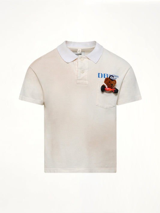 DOUBLET Polo Shirt With My Workwear Bear (White)