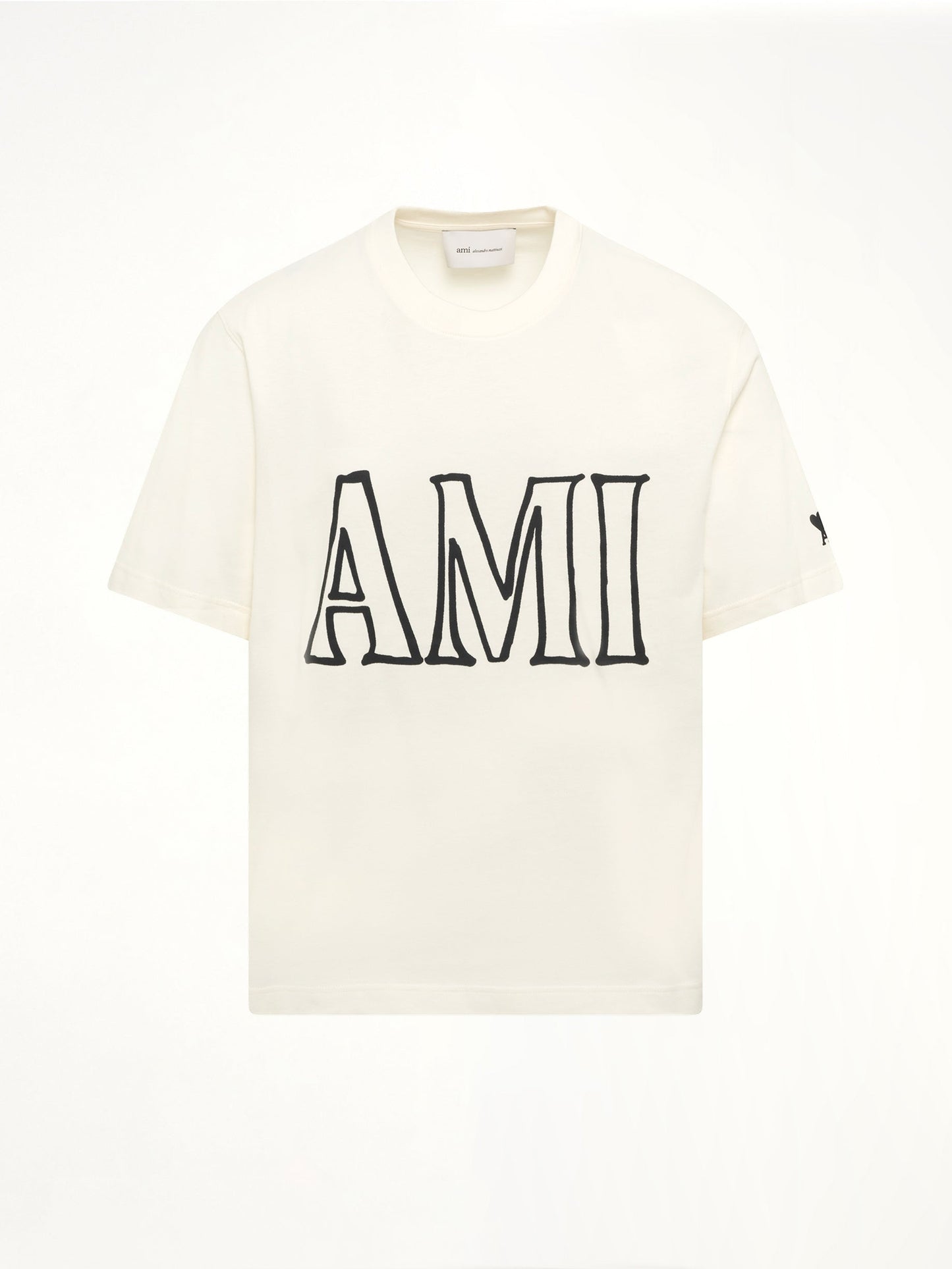 Ami Paris Boxy Fit T-Shirt (White)