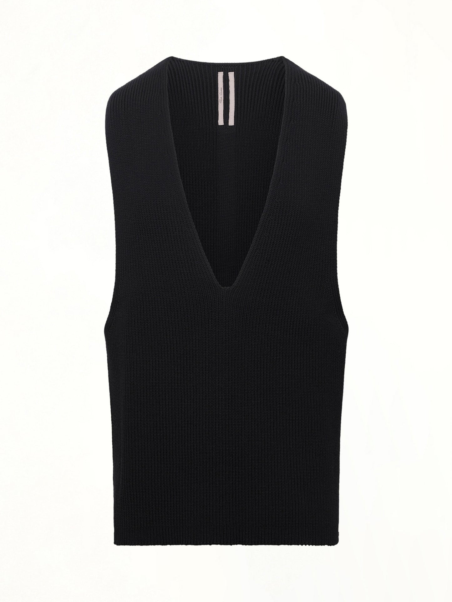 RICK OWENS V Tank Top (Black)