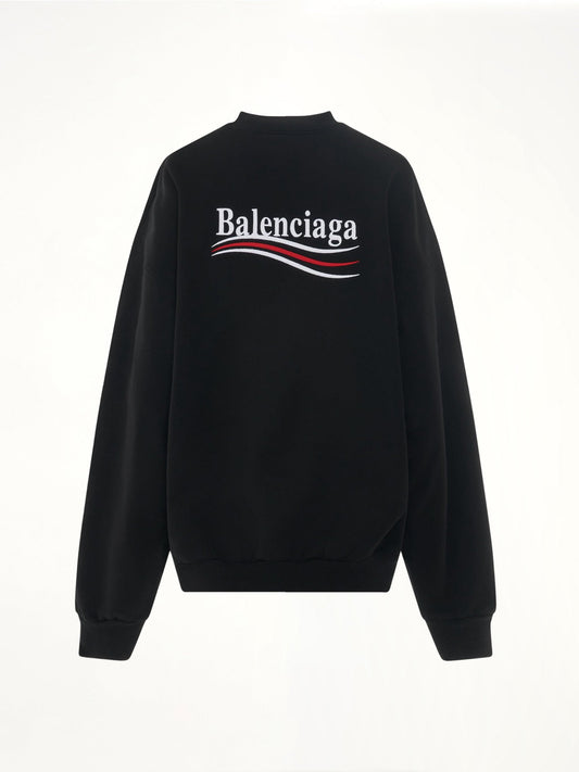 BALENCIAGA Political Campaign Sweatshirt (Black/White)