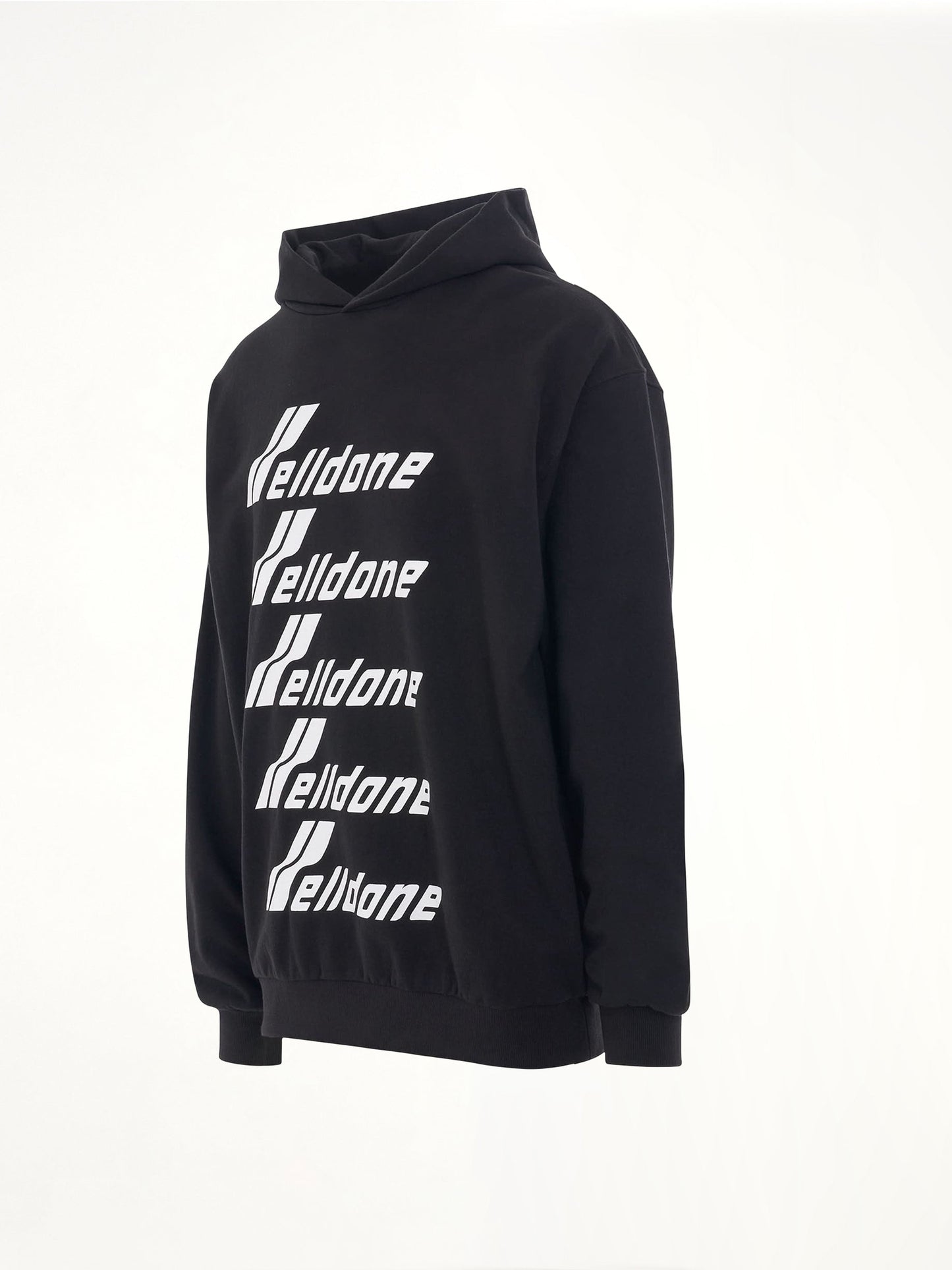 WE11DONE Multiple Front Logo Hoodie (Black)