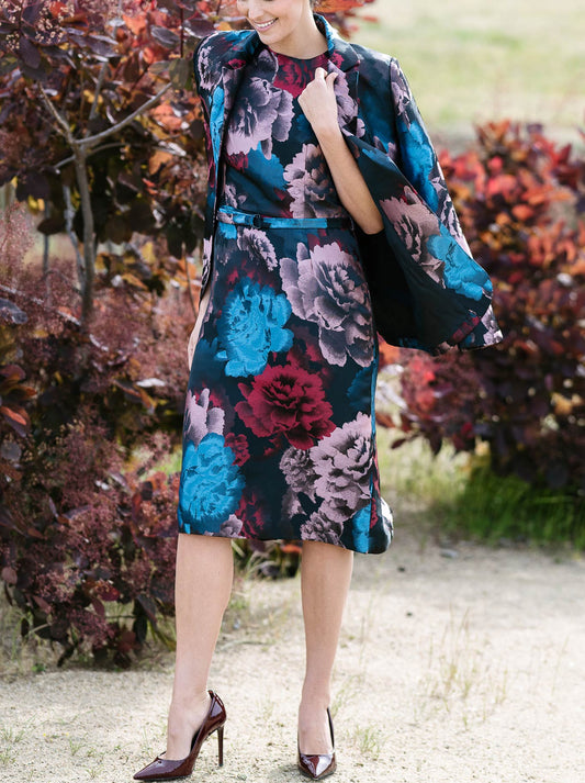 M.A DAINTY ALEXA DRESS (Midnight Roses)