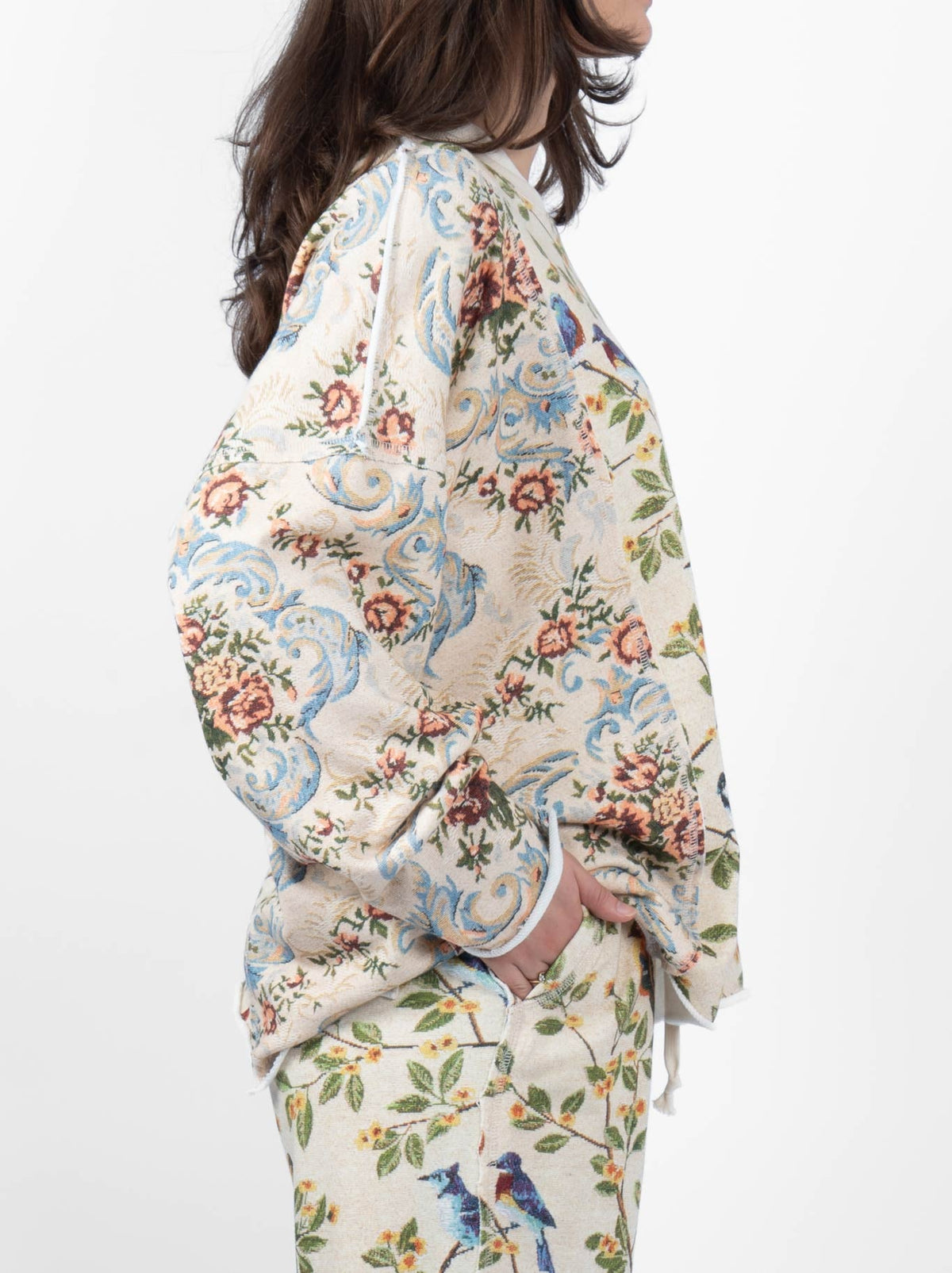 M.A DAINTY ROAD TRIP TOP (Birds & Flowers)