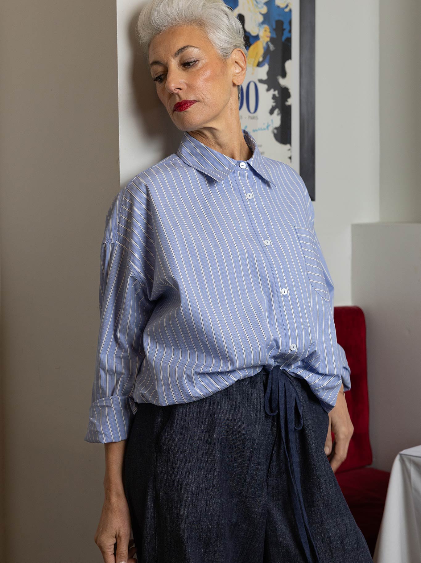M.A Dainty Treetops Shirt (Triple Stripe)