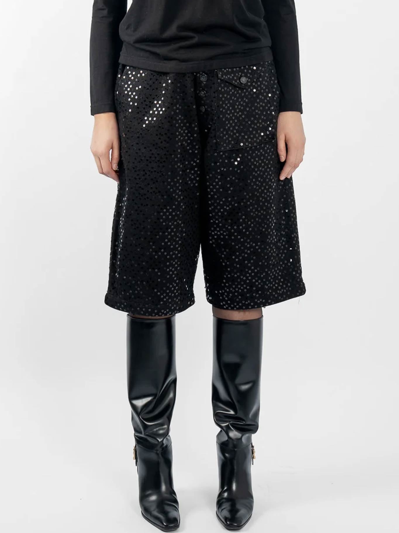 M.A Dainty Sequin Trucker (Black Sequin)