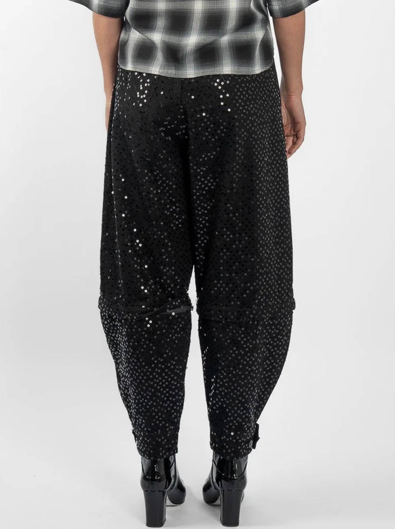 M.A Dainty Sequin Trucker (Black Sequin)