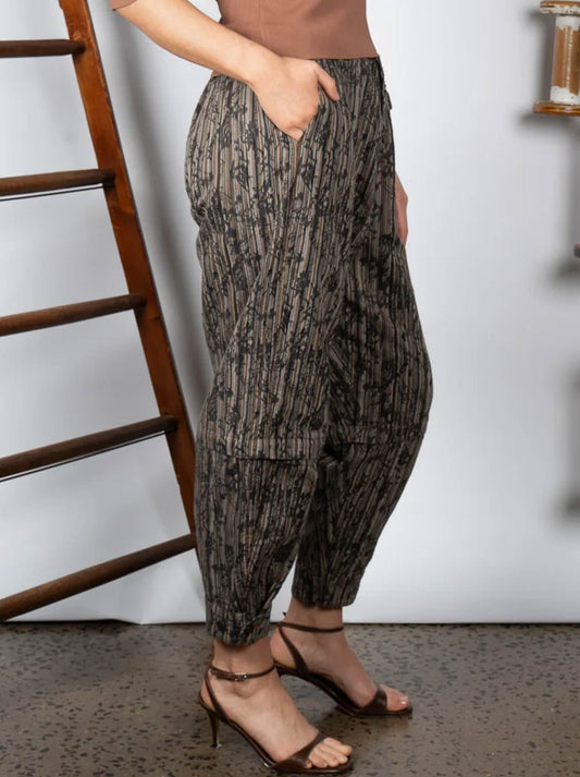 M.A Dainty Trucker Pant (Pressed Flowers)