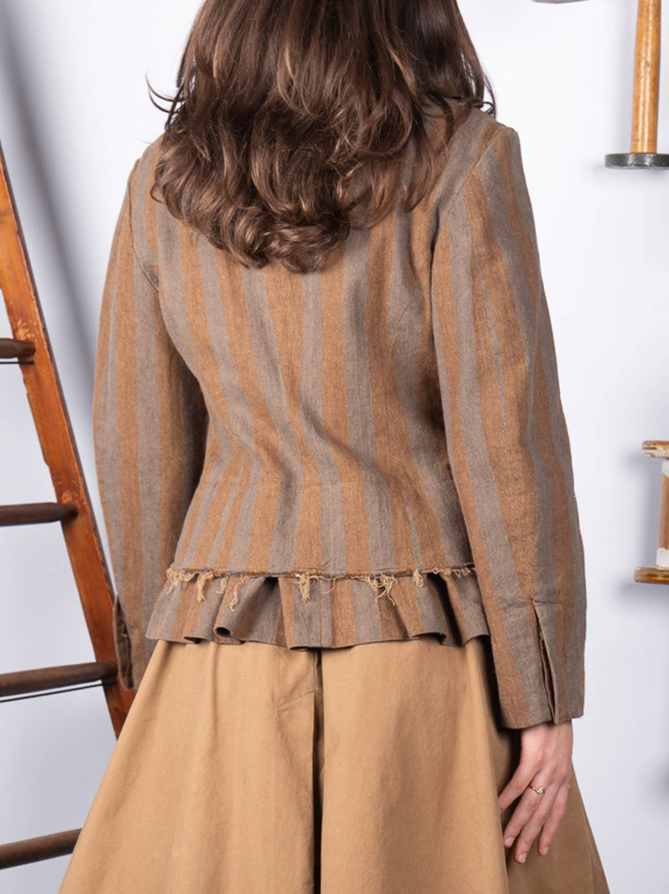 M.A Dainty Kona Jacket (Tan Stripe)