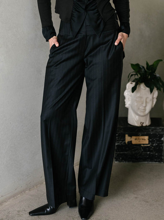M.A Dainty Pinot Pant (Black Stripe)