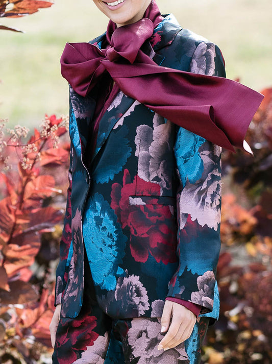 Image of Coats & Jackets. Productname: M.A DAINTY ZAZZLE JACKET in Midnight Roses colour by brand - M.A Dainty
