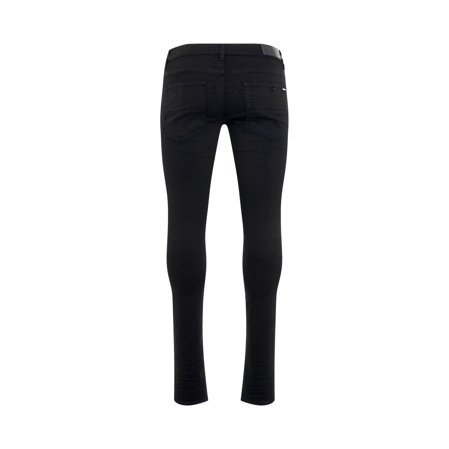 AMIRI Leather Thrasher Jeans (Black Od)