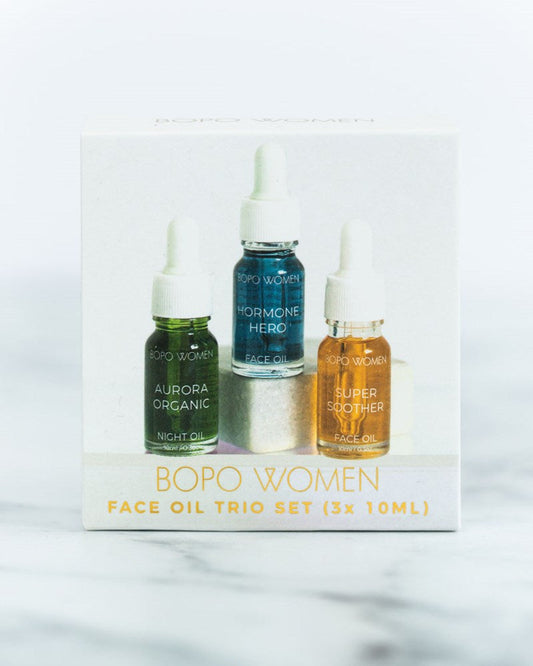 Image of Personal Care. Productname: Bopo Mini Face Oil Trio in Trio colour by brand - Kabana