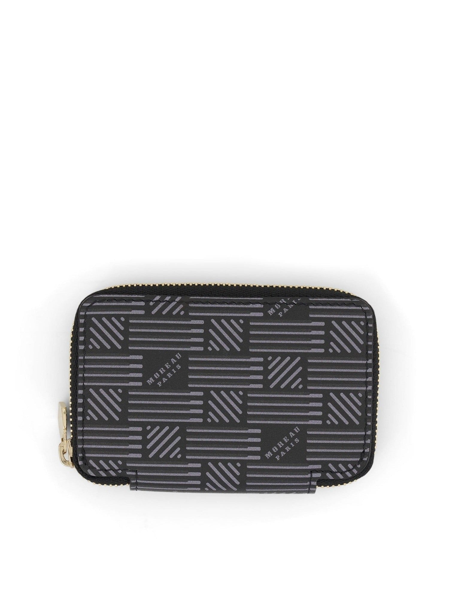 Image of Wallets & Money Clips. Productname: MOREAU Mini Zip Wallet in Black colour by brand - MOREAU