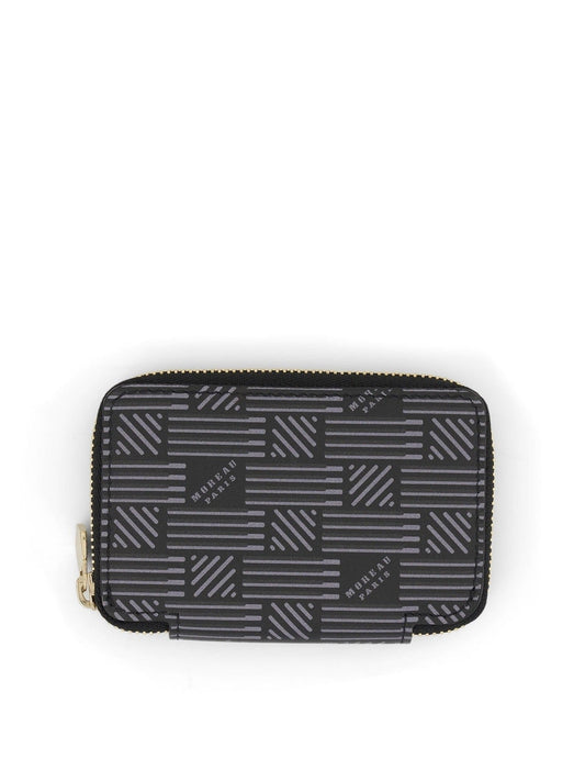 Image of Wallets & Money Clips. Productname: MOREAU Mini Zip Wallet in Black colour by brand - MOREAU