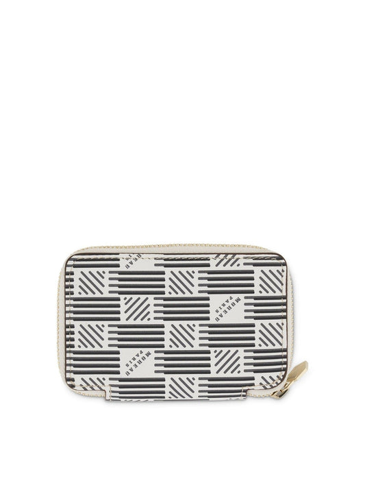 MOREAU Mini Zip Wallet (White)