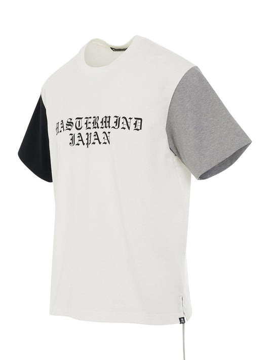 MASTERMIND JAPAN Colourblock Logo T-Shirt (White)