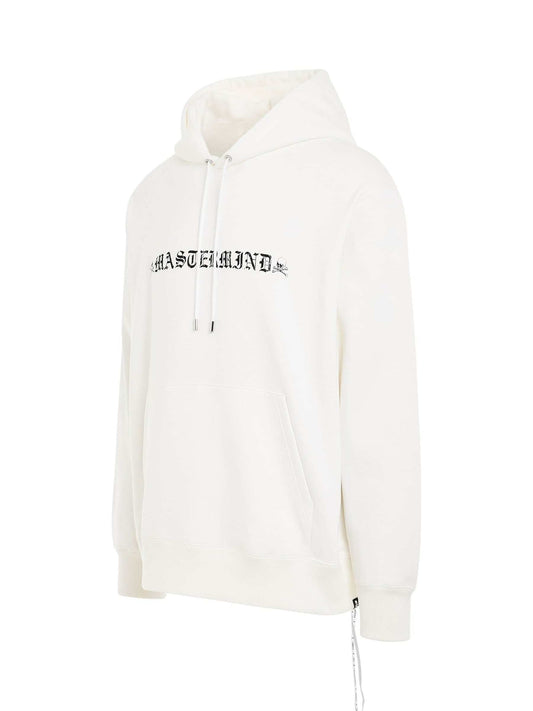 MASTERMIND JAPAN Rubbed Logo Hoodie (White)