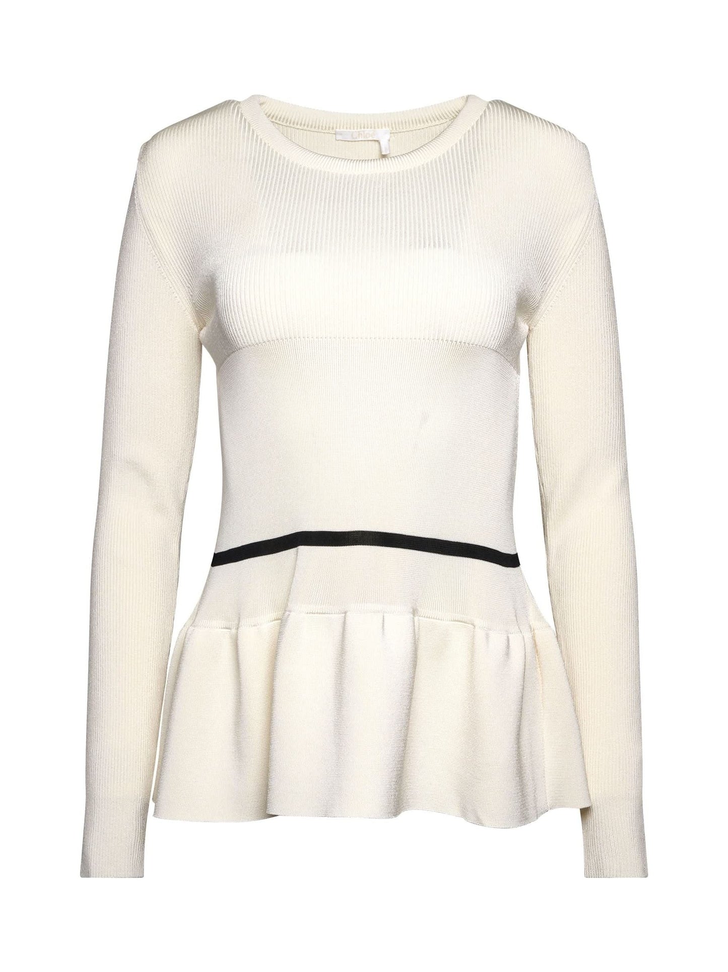 Image of a model wearing Outerwear. Productname: CHLOE Pullover in WHITE colour by brand - CHLOE