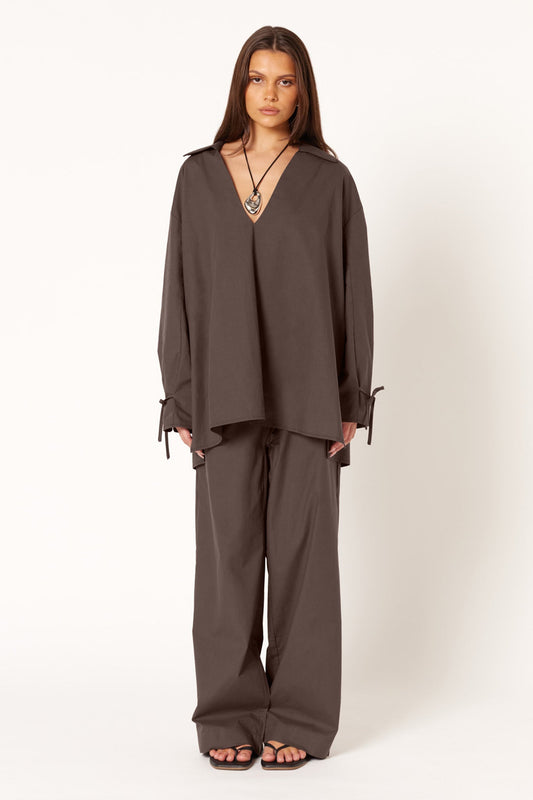 SNDYS MUSA KAFTAN TOP (Coffee)