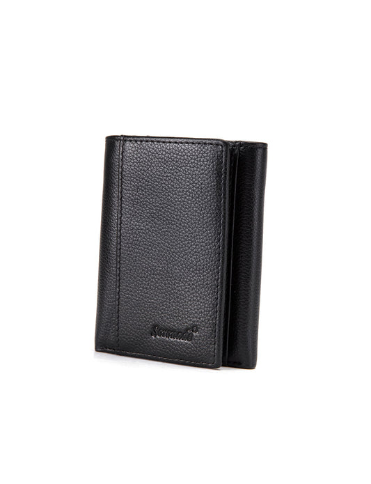 CAESAR MEN'S LEATHER TRIFOLD WALLET WITH RFID- MW1-103B
