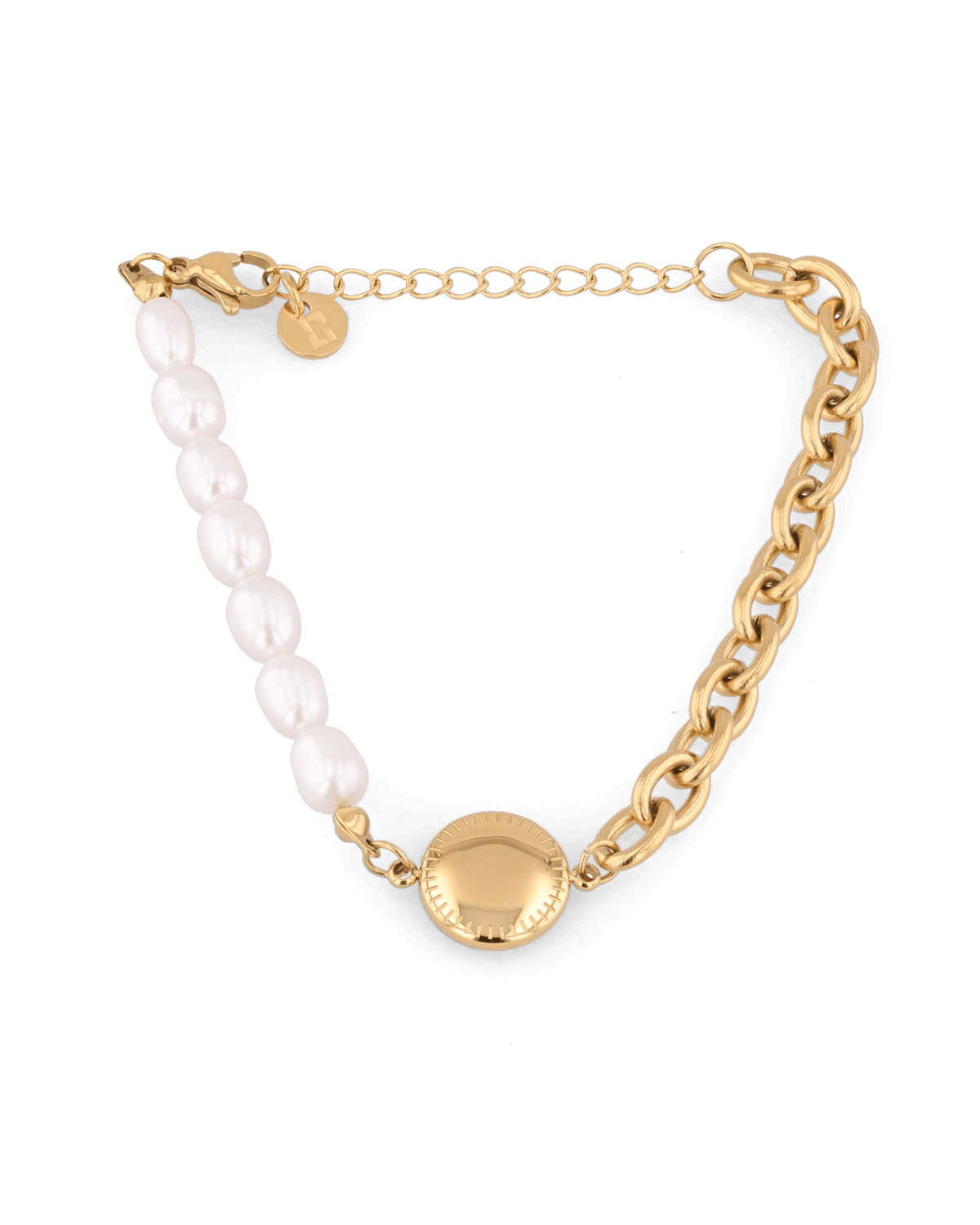 Image of Bracelets. Product name - Madeira Gold Pearl Bracelet in colour by brand - LAVANA
