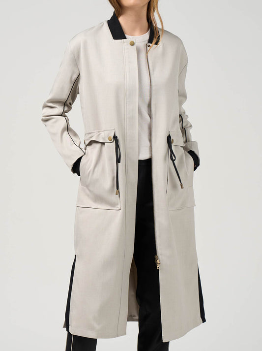 Image of Coats & Jackets. Productname: Madly Sweetly Tactical Coat in Pumice colour by brand - Madly Sweetly