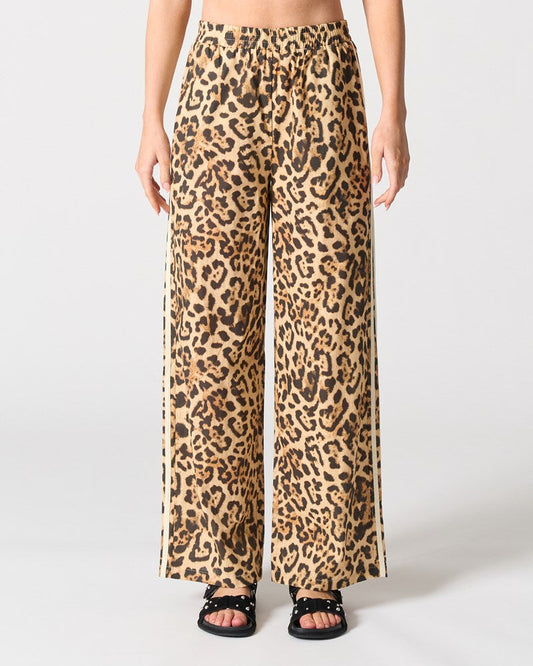 Image of a model wearing Pants. Productname: Walnut Melbourne Madrid Pant in Leopard colour by brand - Walnut Melbourne