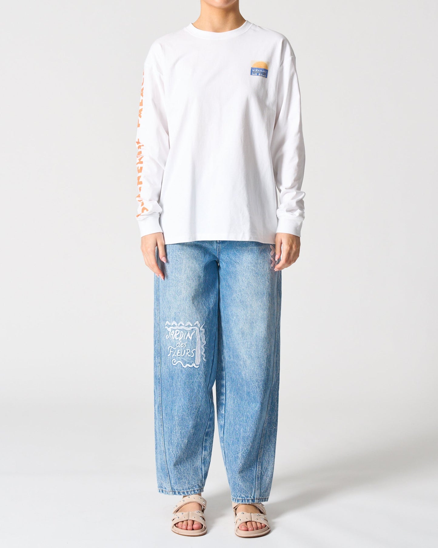 Walnut Melbourne Malibu Long Sleeve Tee (Miramare)