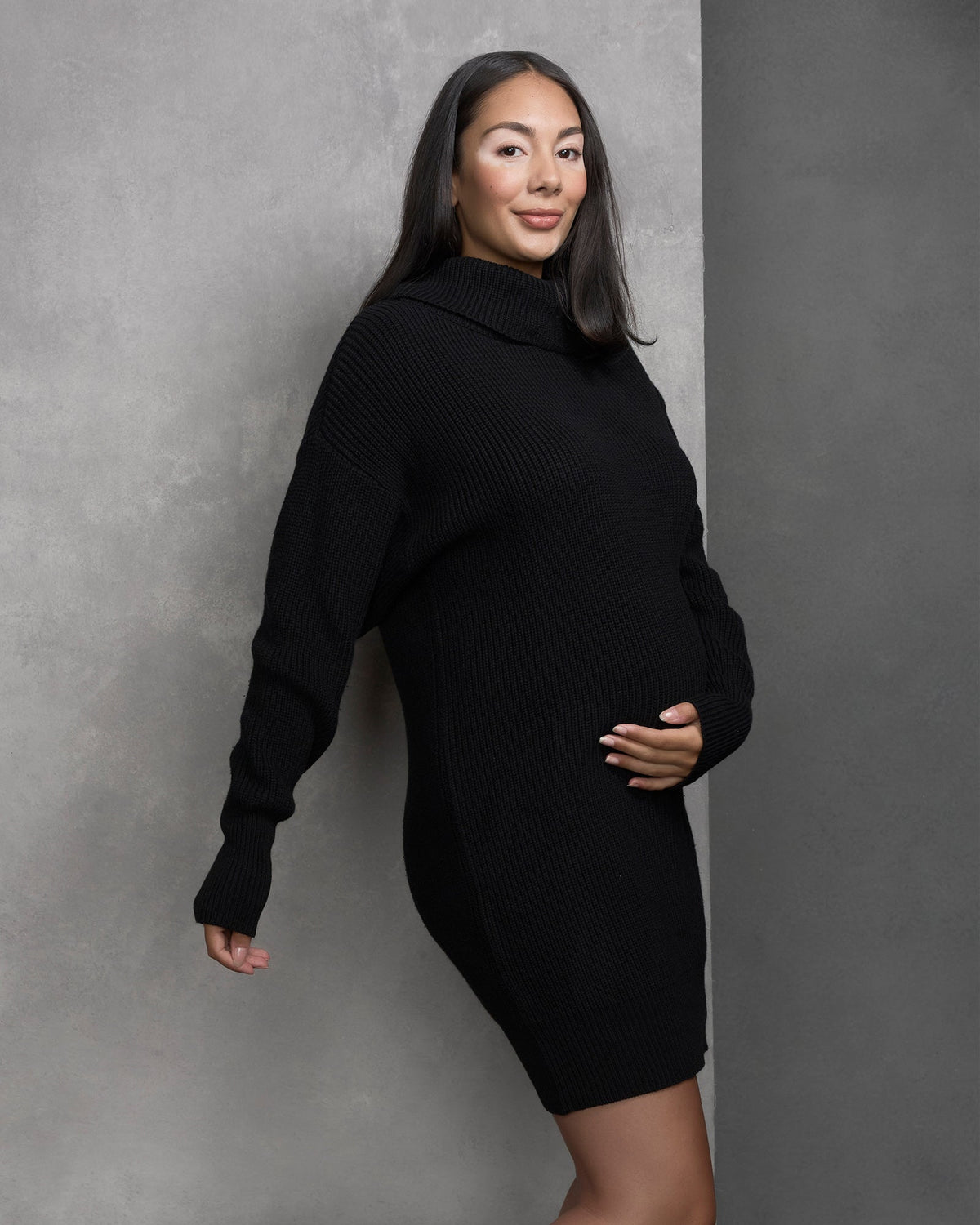 Soon Maternity Margot Turtle Neck Dress
