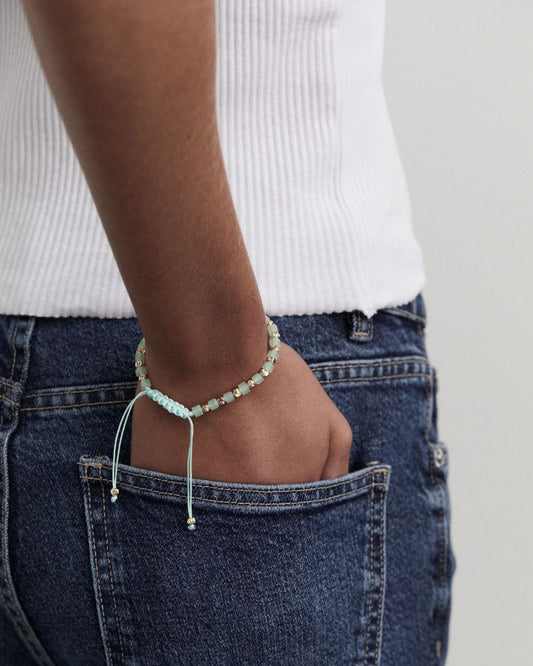 Image of Bracelets. Product name - Marisol Bracelet in Mint in colour by brand - Reliquia Jewellery