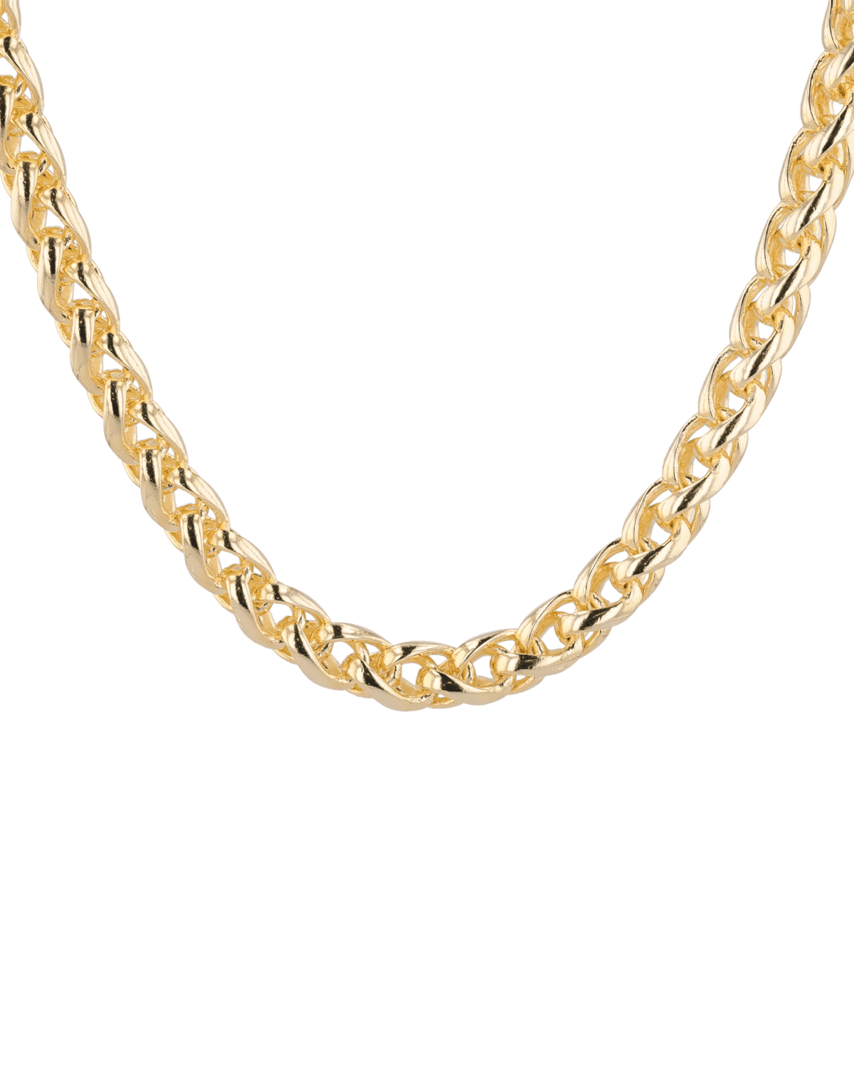 Image of Necklaces. Product name - Marseille Gold Wheat Chain Necklace in colour by brand - LAVANA