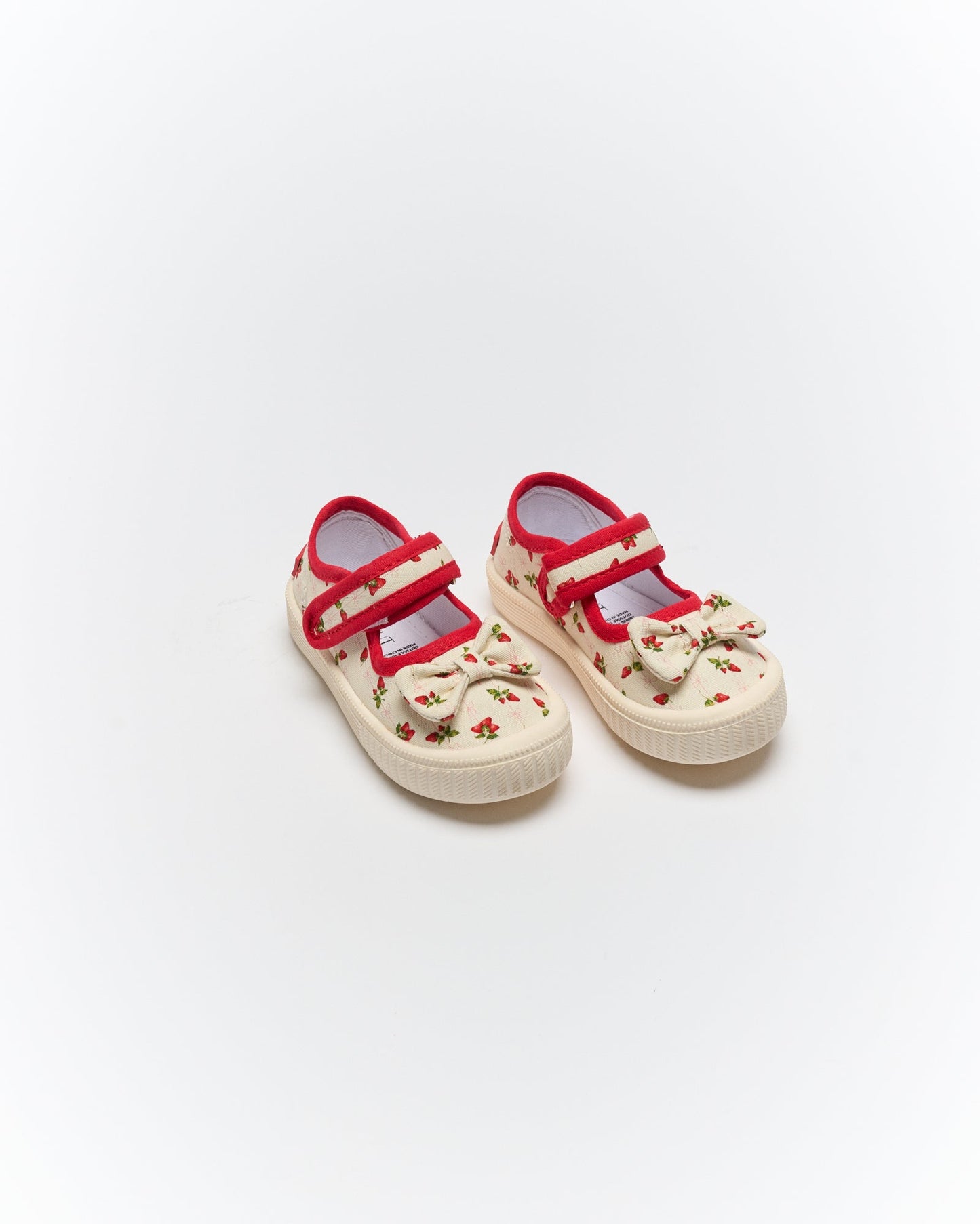 Walnut Melbourne Mary Jane Bow Canvas Strawberries & Cream (Stawberries & Cream)