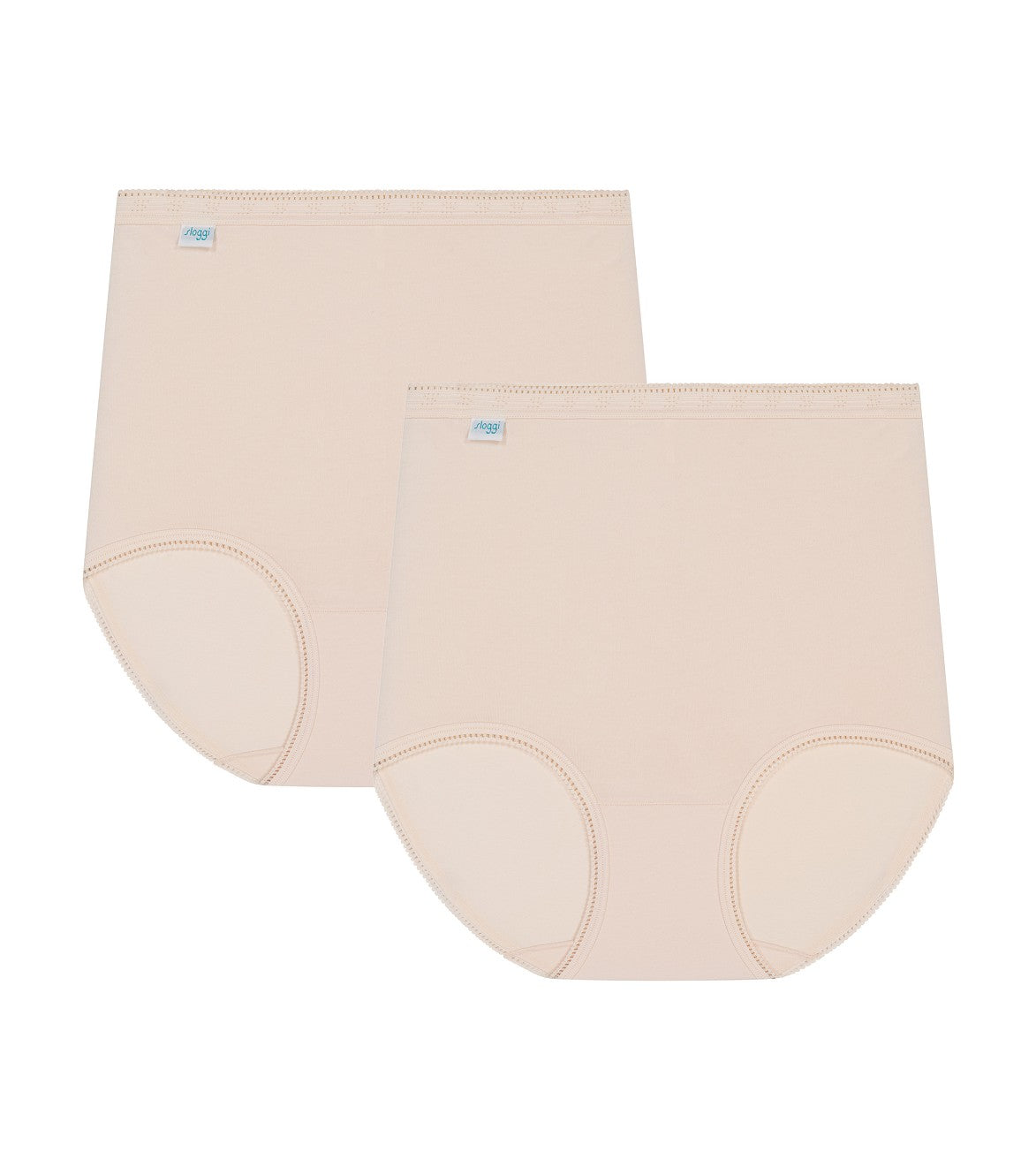 Image of Briefs. Productname: Triumph Sloggi Maxi 2 Pack in Fresh Powder colour by brand - Triumph
