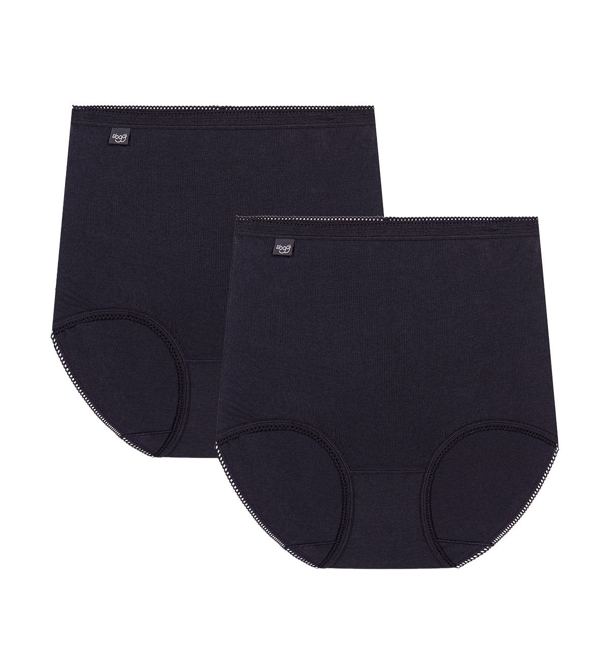 Image of Briefs. Productname: Triumph Sloggi Maxi 2 Pack in Black colour by brand - Triumph