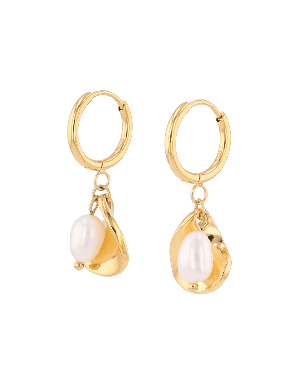 LAVANA Maxime Gold Pearl Earrings