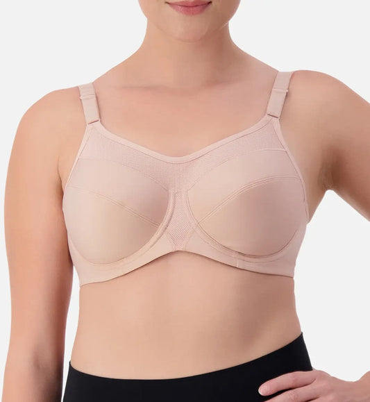Image of Bras. Productname: Triumph Triaction Ultra Sports Bra in Fig Pink colour by brand - Triumph