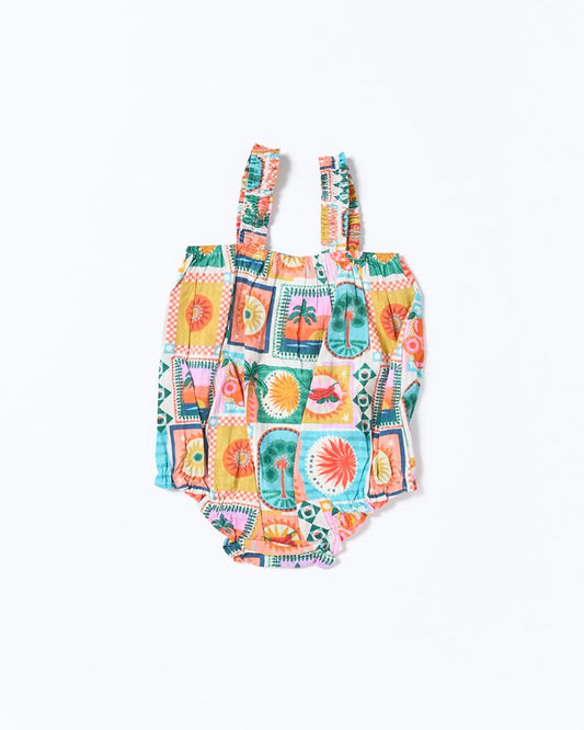 Walnut Melbourne Meadow Romper (Spicy Summer)