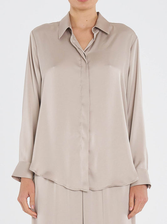 Image of Shirts. Productname: MELA PURDIE SOFT SHIRT in Champagne colour by brand - Mela Purdie