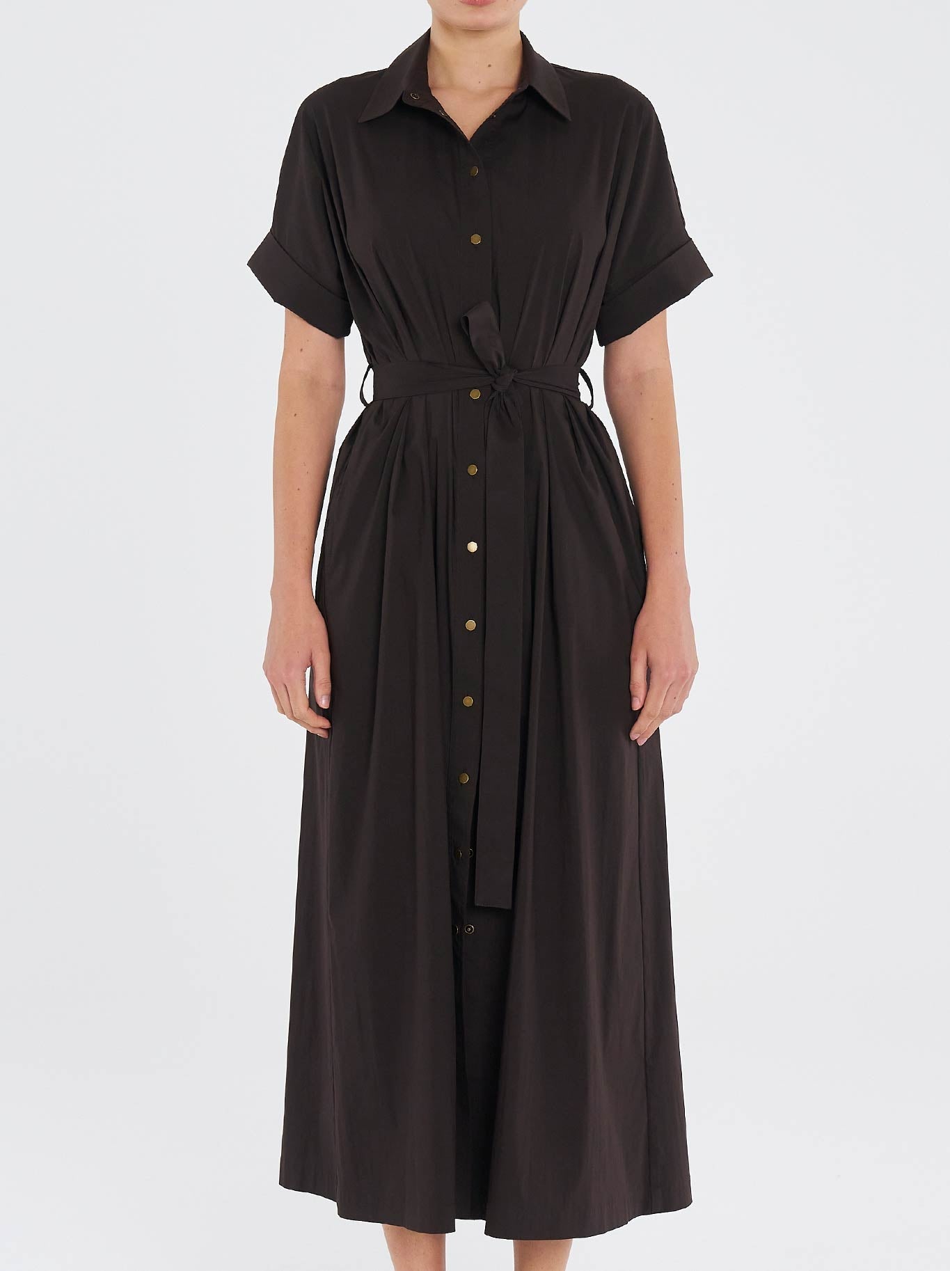 Image of Dresses. Productname: MELA PURDIE STUD DRESS in Fudge colour by brand - Mela Purdie