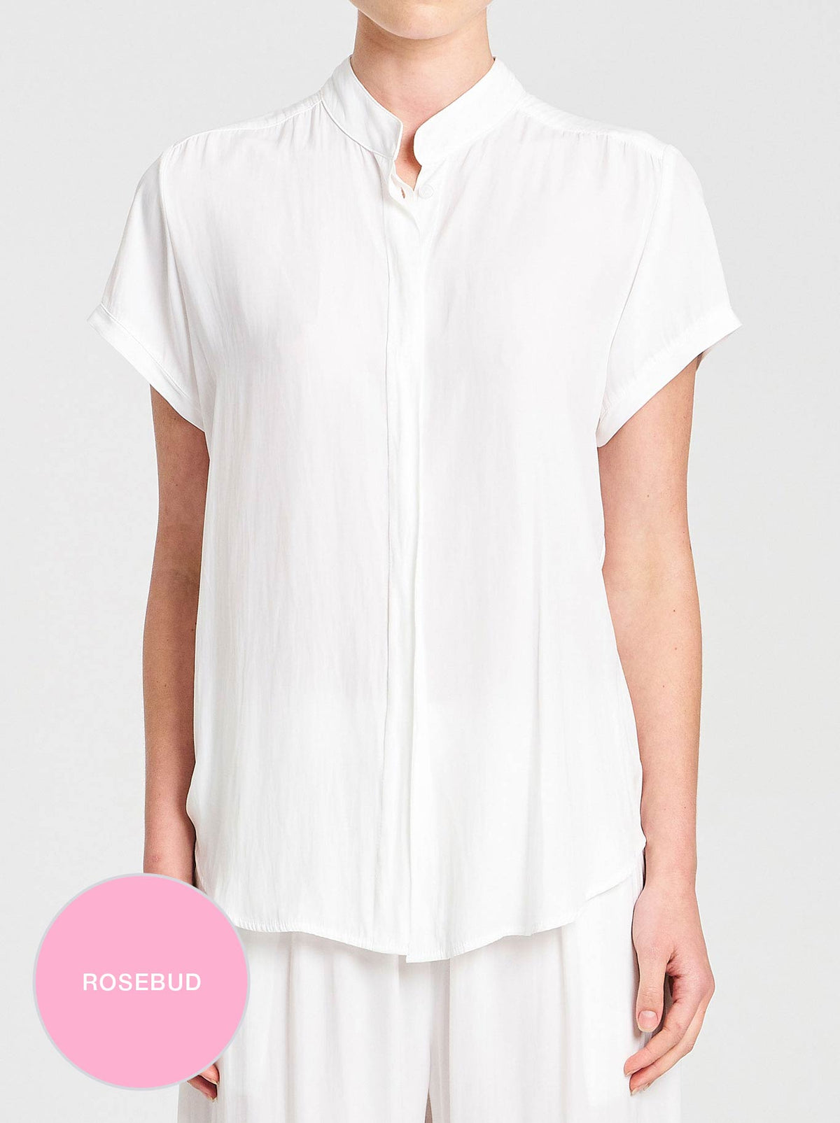 Mela Purdie Soft Stand Shirt (Rosebud)
