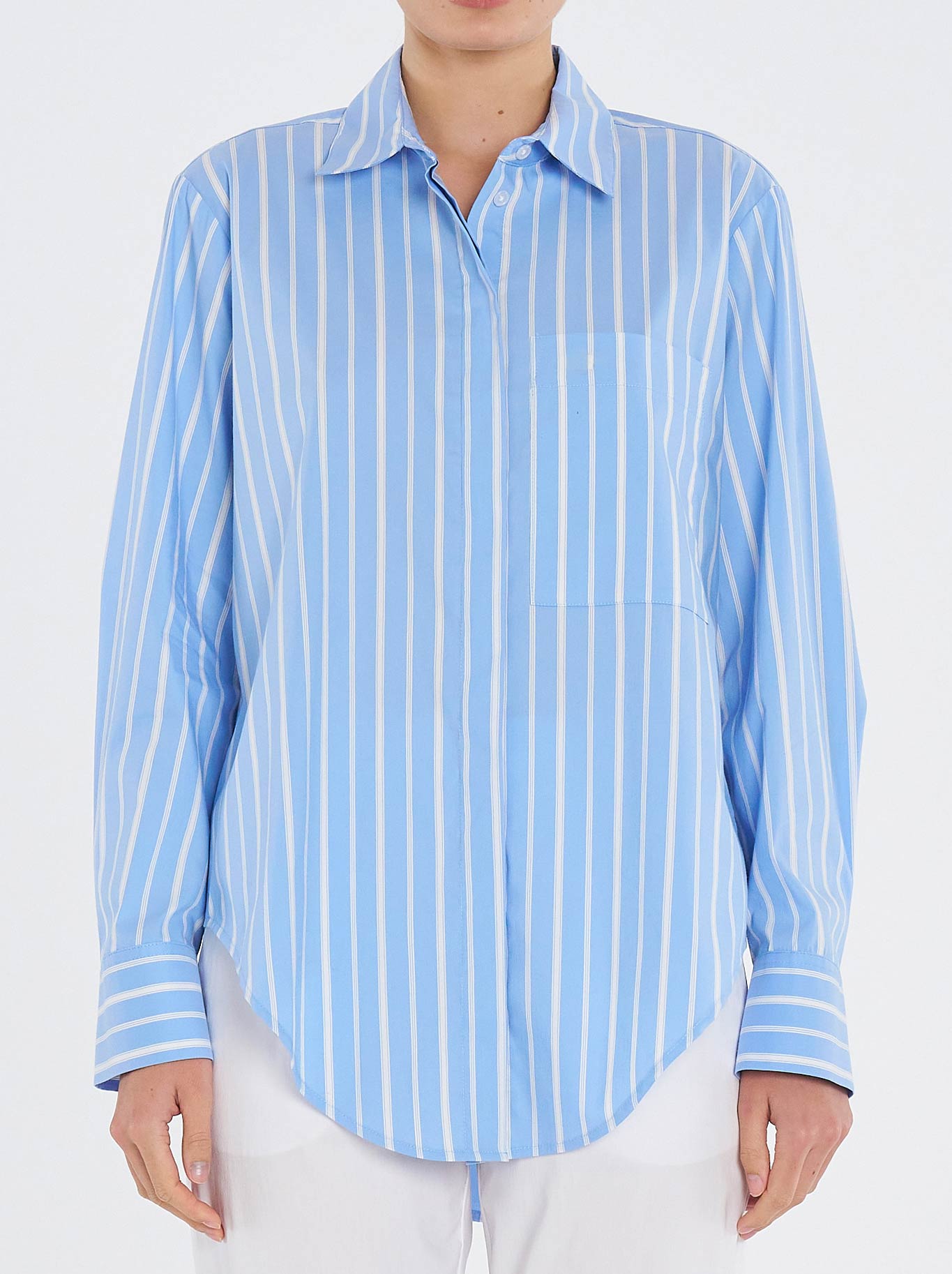 Image of Shirts. Productname: MELA PURDIE SAVILLE SHIRT in Stripe colour by brand - Mela Purdie